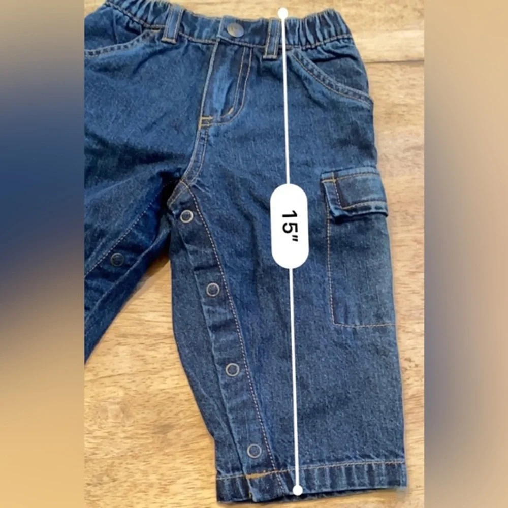 Vintage WT‎ Baby Gap Unisex L (12-18 Months) 100% Cotton Denim Jeans